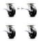 Service Caster 6 Inch Kingpinless Phenolic Wheel Caster Brakes 2 Swivel Locks SCC, 4PK SCC-KP30S620-PHR-SLB-BSL-2-SLB-2 - alternate 5
